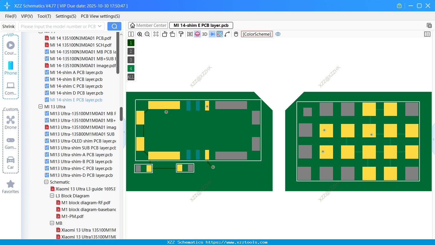 Xiaomi MI 14-shim E PCB Layer